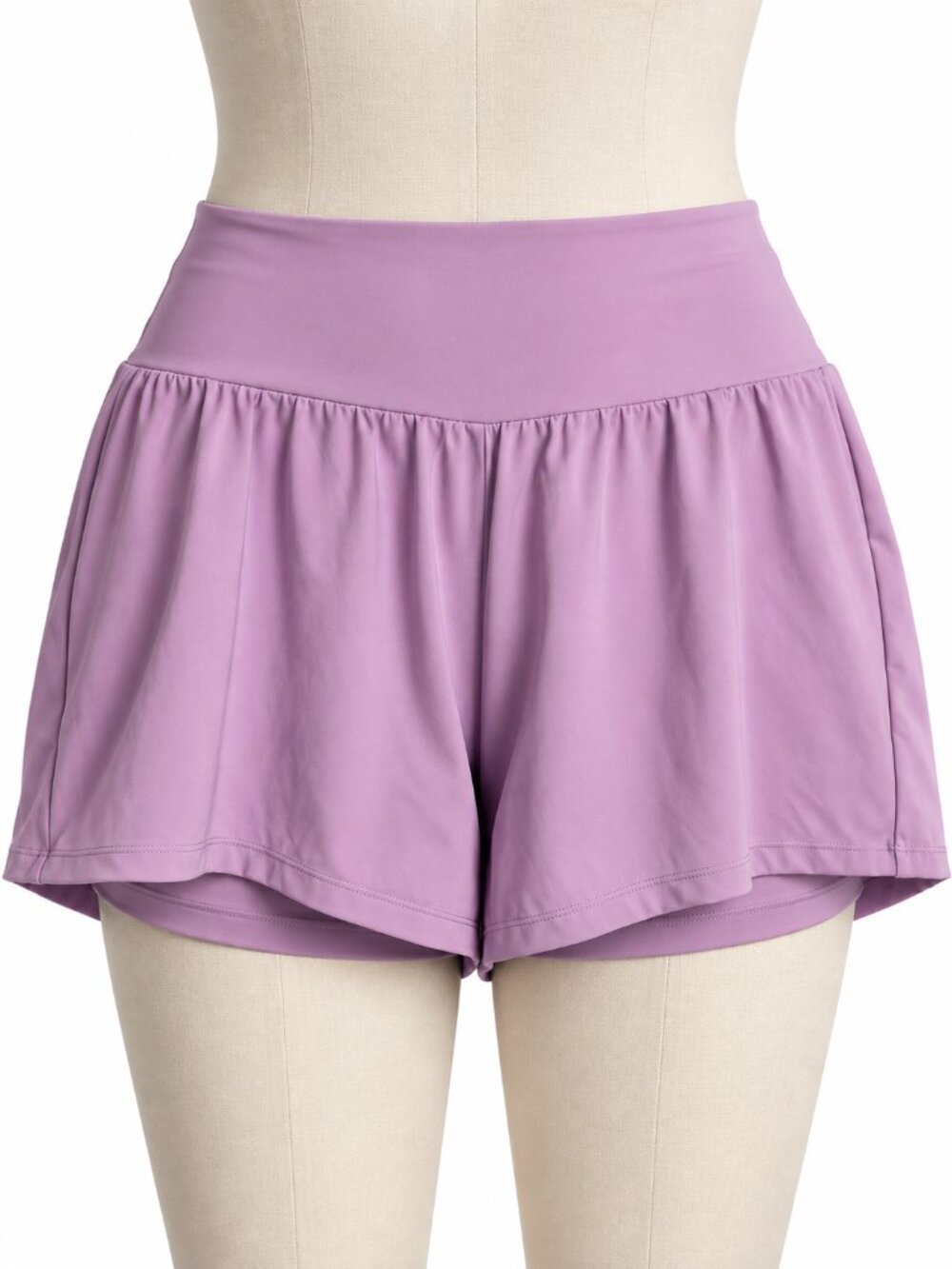 Halara Softly Zero Airy 2 in 1 Yoga Shorts XL Long Purple High Waist